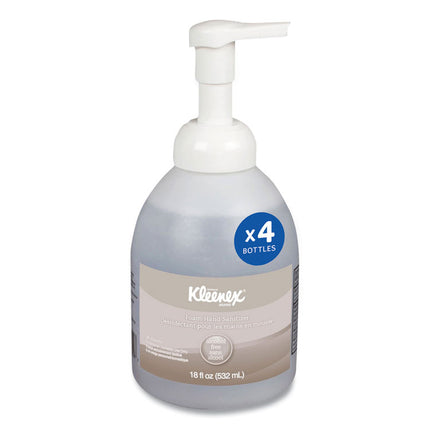 Alcohol-Free Foam Hand Sanitizer, 18 Oz Pump Bottle, Fragrance-Free, 4/carton