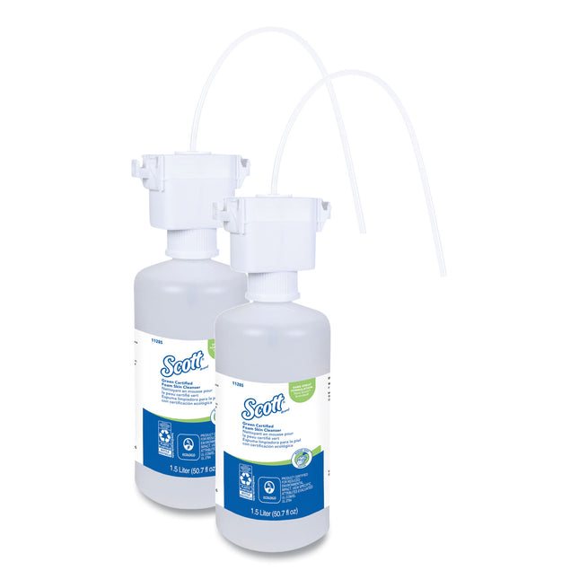 Essential Green Certified Foam Skin Cleanser Refill, Fragrance-Free, 1,500 mL, 2/Carton