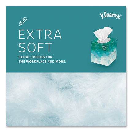 Boutique White Facial Tissue for Business, Pop-Up Box, 2-Ply, 95 Sheets/Box, 6 Boxes/Pack, 6 Packs/Carton