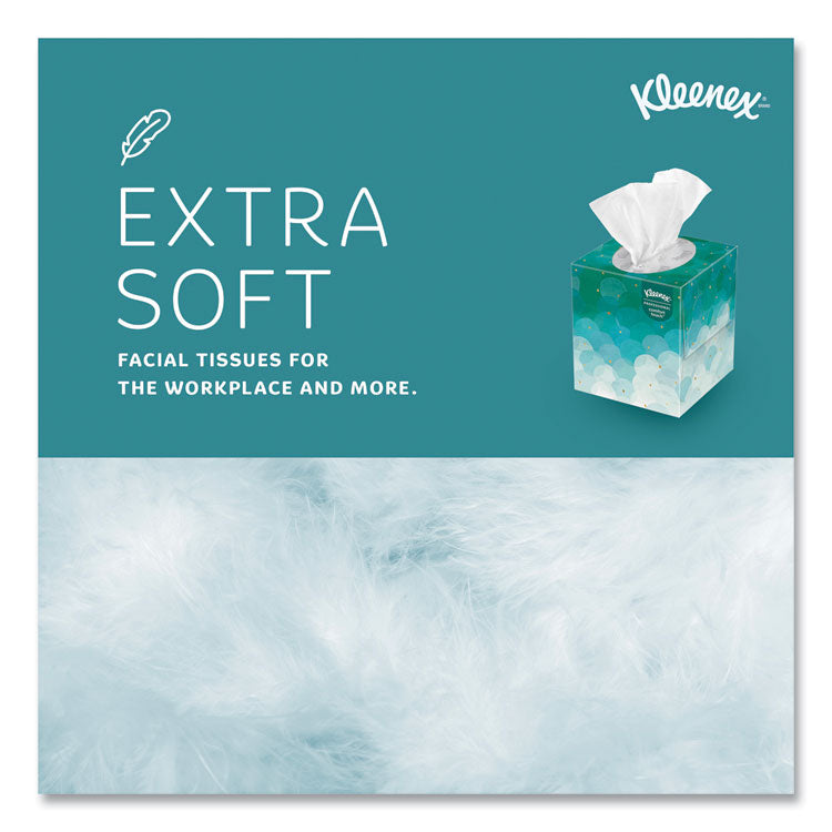 Boutique White Facial Tissue for Business, Pop-Up Box, 2-Ply, 95 Sheets/Box, 6 Boxes/Pack, 6 Packs/Carton