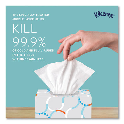 Boutique Anti-Viral Facial Tissue, 3-Ply, White, Pop-Up Box, 60 Sheets/box, 3 Boxes/pack, 4 Packs/carton