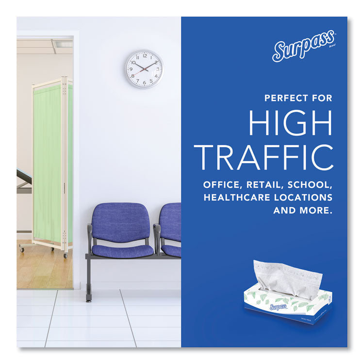 Facial Tissue for Business, 2-Ply, White,125 Sheets/Box, 60 Boxes/Carton