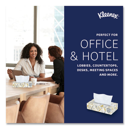 White Facial Tissue for Business, 2-Ply, White, Pop-Up Box, 125 Sheets/Box, 48 Boxes/Carton