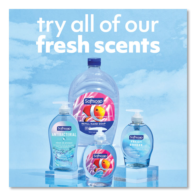 Softsoap Liquid Hand Soap Pumps, Fresh Breeze Scent, 7.5 oz, 6/Carton