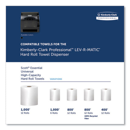 Lev-R-Matic Roll Towel Dispenser, 13.3 X 9.8 X 13.5, Smoke