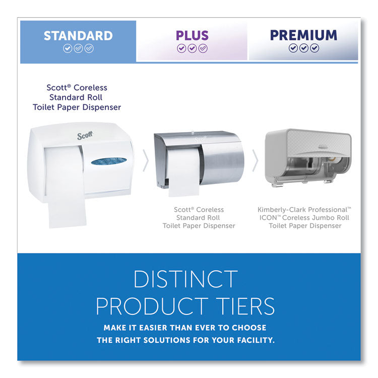 Essential Coreless SRB Tissue Dispenser, 11 x 6 x 7.6, White