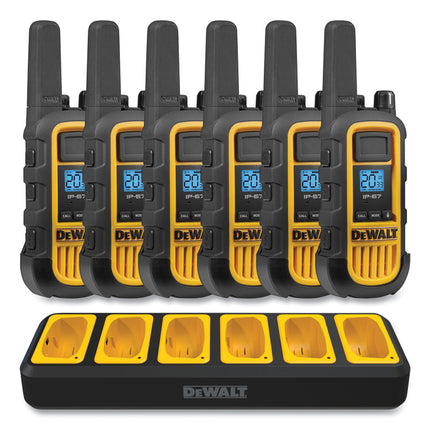 DXFRS800BCH Two-Way Radios, 2 W, 22 Channels, 6/Pack