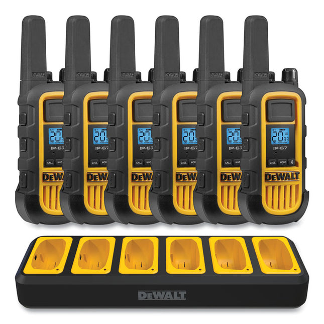 DXFRS800BCH Two-Way Radios, 2 W, 22 Channels, 6/Pack