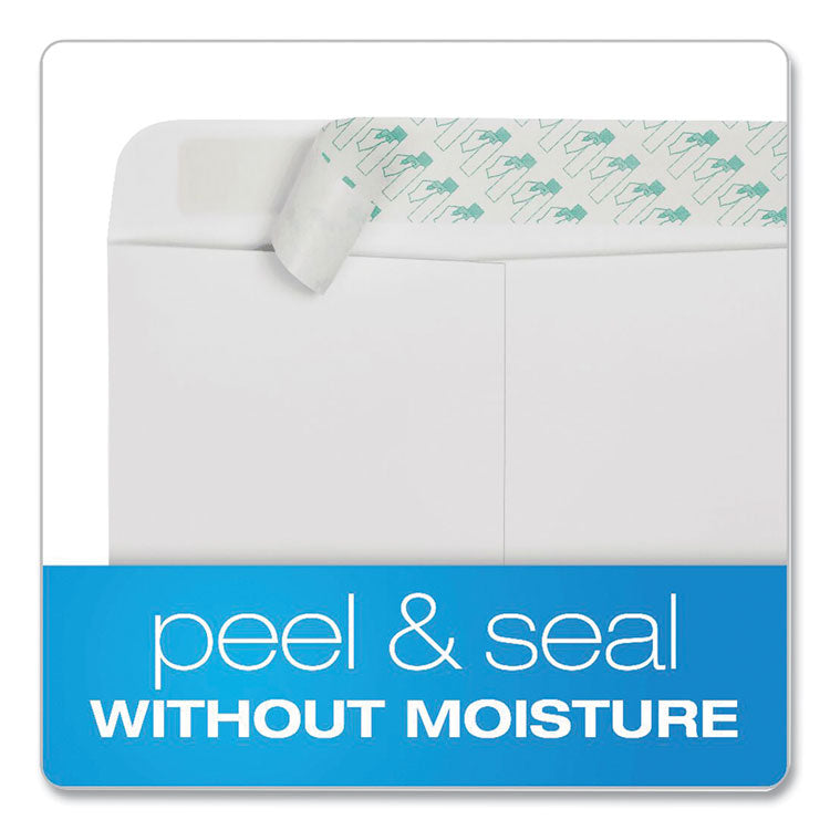 Redi-Strip Catalog Envelope, #10 1/2, Cheese Blade Flap, Redi-Strip Adhesive Closure, 9 x 12, White, 100/Box