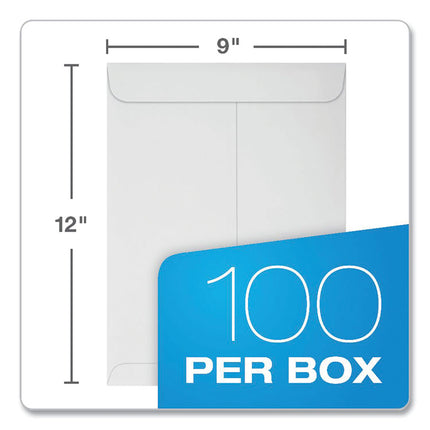 Redi-Strip Catalog Envelope, #10 1/2, Cheese Blade Flap, Redi-Strip Adhesive Closure, 9 x 12, White, 100/Box
