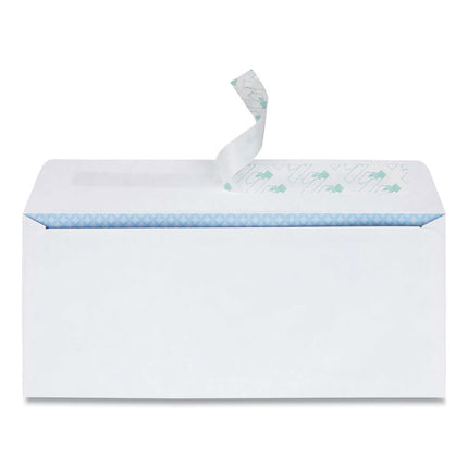 Redi-Strip Security Tinted Envelope, Address Window, #10, Commercial Flap, Redi-Strip Closure, 4.13 x 9.5, White, 500/Box