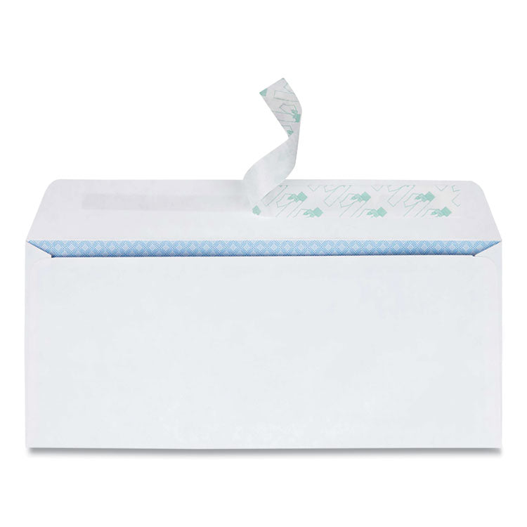 Redi-Strip Security Tinted Envelope, Address Window, #10, Commercial Flap, Redi-Strip Closure, 4.13 x 9.5, White, 500/Box