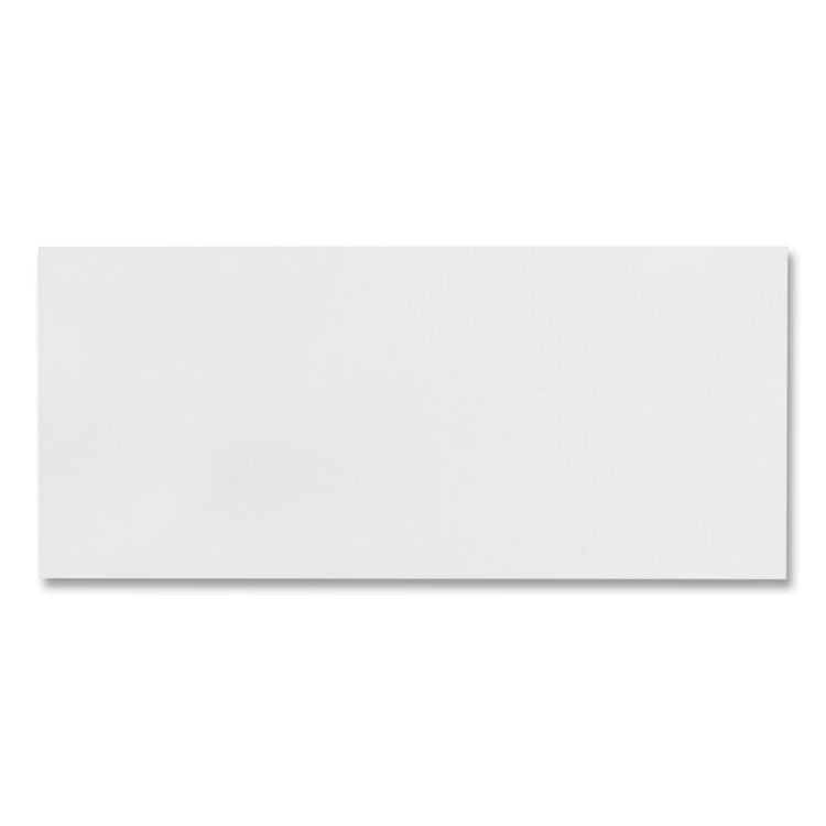 Business Envelope, #10, Commercial Flap, Side Seam, Gummed Closure, 24 lb Bond Weight Paper, 4.13 x 9.5, White, 500/Box