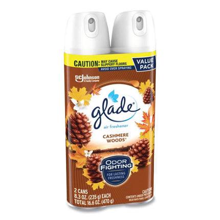 Air Freshener, Cashmere Woods, 8.3 oz Aerosol Spray, 3/Carton
