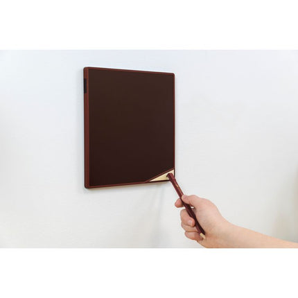 VersaTiles Memo Board, 8.25" x 8.25", Black Surface, Red Plastic Frame