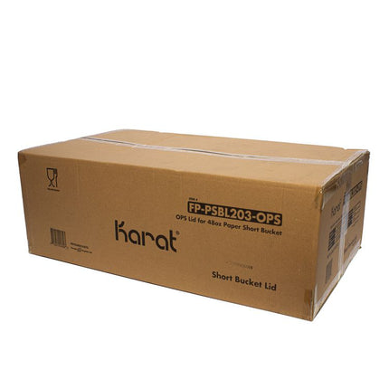 Plastic Lid for Food Bucket, Clear, Plastic, 270/Carton