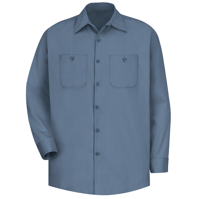 Red Kap® Men's Long Sleeve Wrinkle-Resistant Cotton Work Shirt / SC30PB