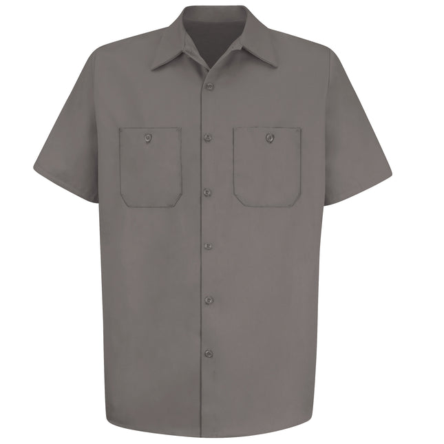 Red Kap® Men's Short Sleeve Wrinkle-Resistant Cotton Work Shirt / SC40GG