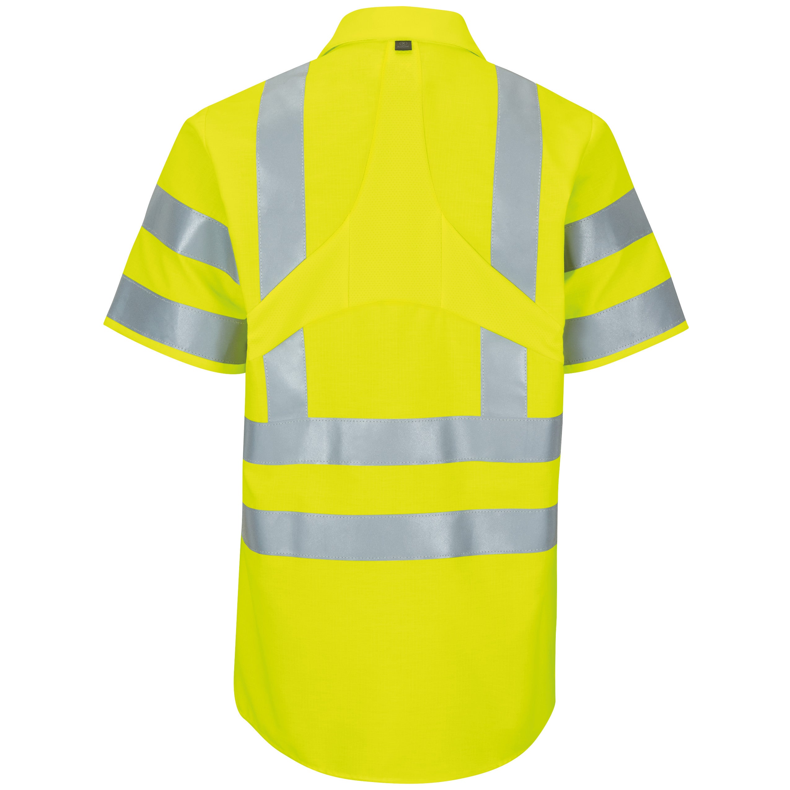 Red Kap® Short Sleeve Hi-Visibility Ripstop Work Shirt with MIMIX® + OilBlok, Type R Class 3 / SX24AB