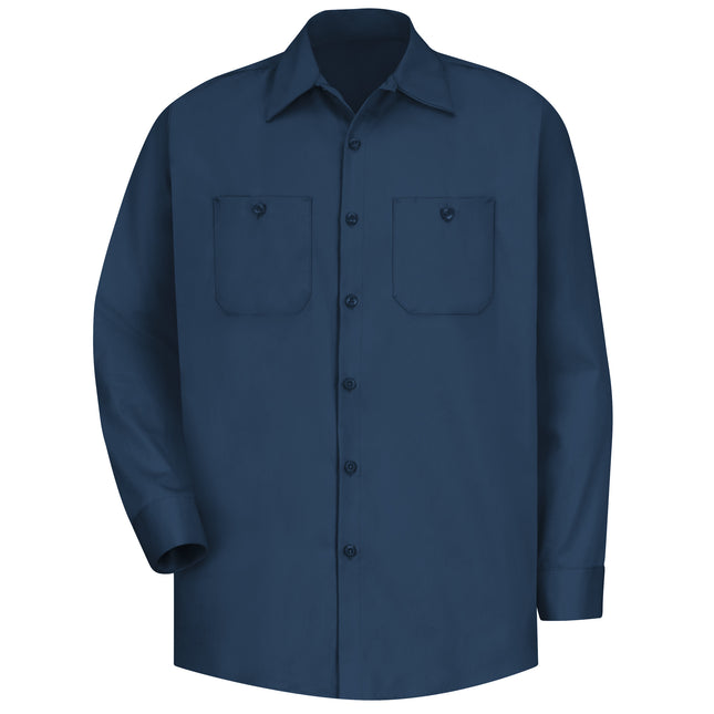 Red Kap® Men's Long Sleeve Wrinkle-Resistant Cotton Work Shirt / SC30NV