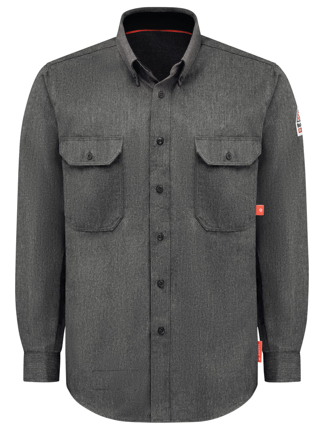 Bulwark® iQ Series® Comfort Woven Men's Lightweight FR Shirt / QS50DG