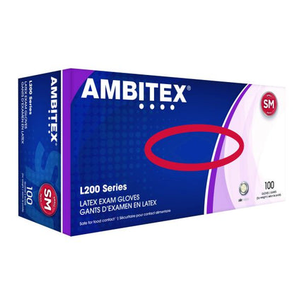 L200 SERIES POWDER-FREE LATEX GLOVES, 5 MIL, X-LARGE, CREAM, 100/BOX