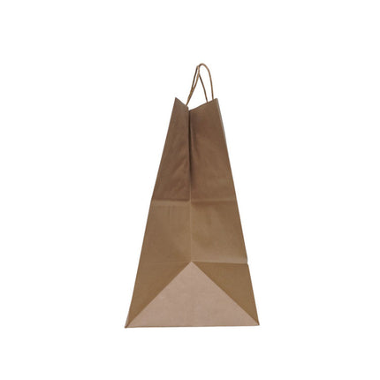 Take Out Twist Handle Bag, Natural Twisted-Paper Handles, 12" x 9" x 15.75", Natural, 200/Carton
