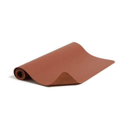 Vegan Leather Desk Pads, 23.6" x 13.7", Brown