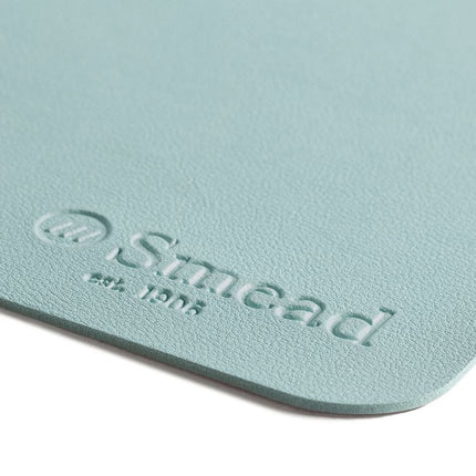 Vegan Leather Desk Pads, 23.6" x 13.7", Light Blue