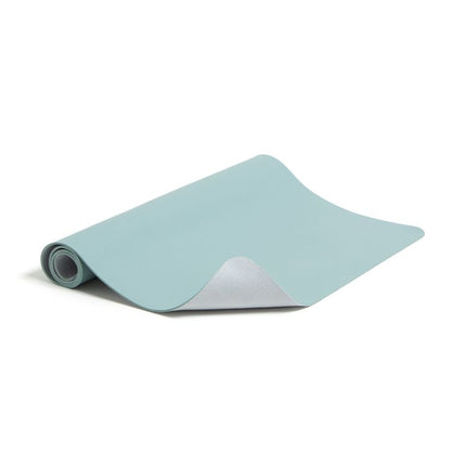 Vegan Leather Desk Pads, 23.6" x 13.7", Light Blue