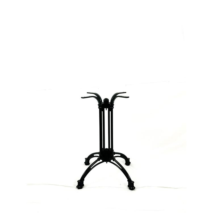 Solid Wood Tables, Cast Aluminum Base, Square, 36w x 36d x 29.75h, Natural