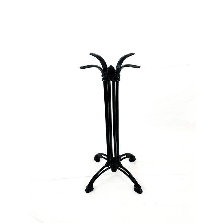 Solid Wood Tables, Cast Aluminum Base, Square, 36w x 36d x 41.5h, Natural