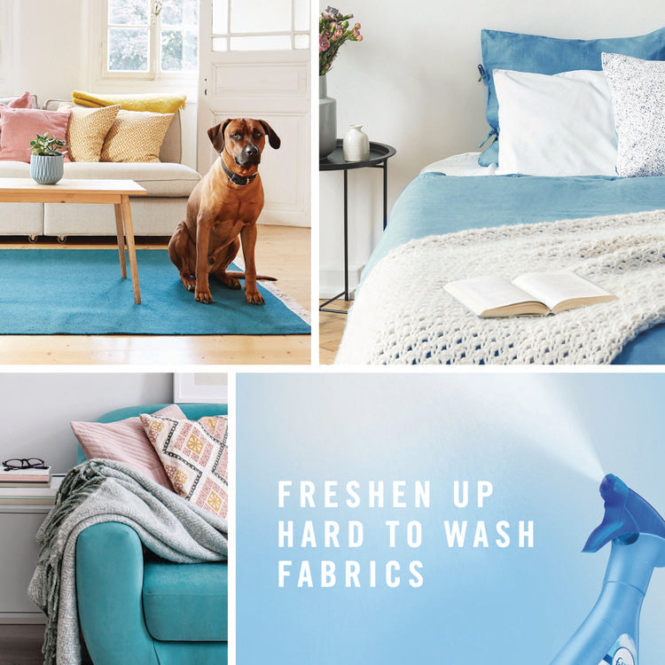 FABRIC Refresher/Odor Eliminator, Spring and Renewal, 23.6 oz Spray Bottle, 4/Carton