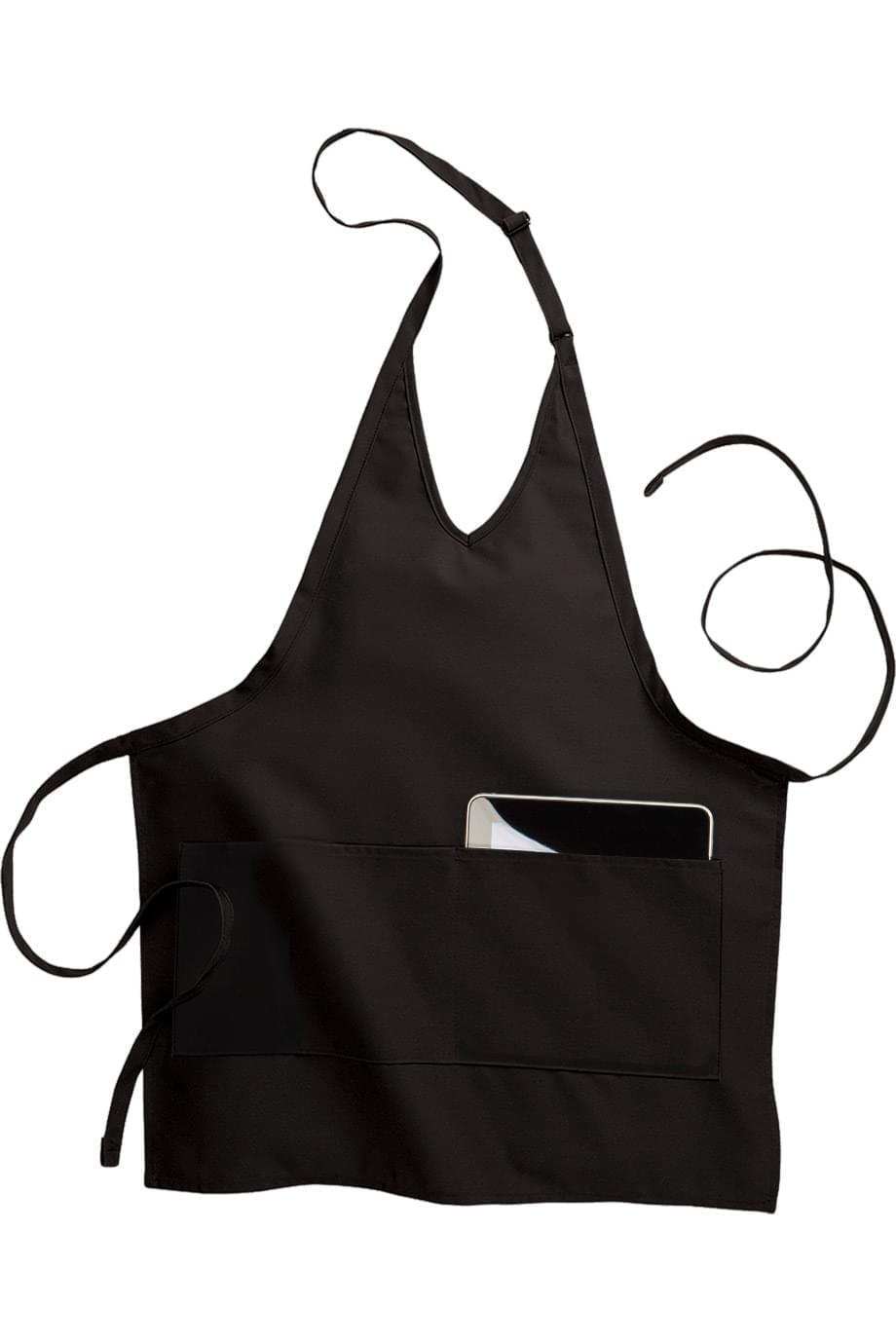EDWARDS 2-POCKET V-NECK BIB APRON
