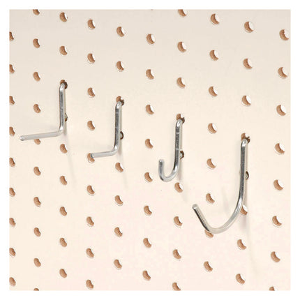 Pegboard Hooks, 30-Piece Assorted Hooks, Steel