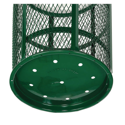 Steel Mesh Corrosion Resistant Trash Can, 48 gal, Green