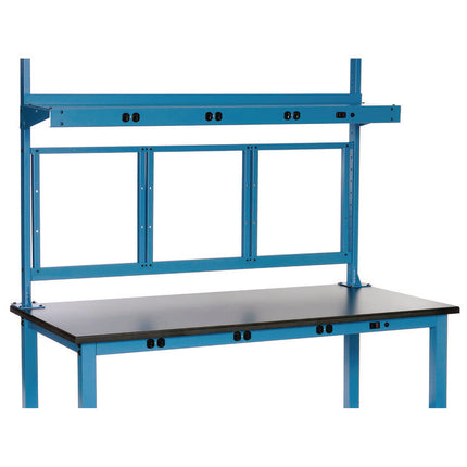 Panel Mounting Rail, For Use with Global Industrial 48" Wide Workbenches, 150 lb Weight Capacity