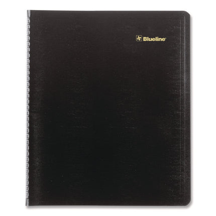 Plan and Link Monthly Planner, 11" x 9.06", Black Cover, 16-Months: Sept 2024 to Dec 2025