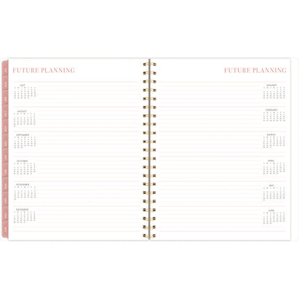 Leah Bisch Academic Year Weekly/Monthly Planner, Floral Artwork, 11" x 9.25", Multicolor Cover, 12-Month: July 2024-June 2025