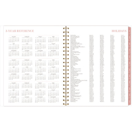 Leah Bisch Academic Year Weekly/Monthly Planner, Floral Artwork, 11" x 9.25", Multicolor Cover, 12-Month: July 2024-June 2025