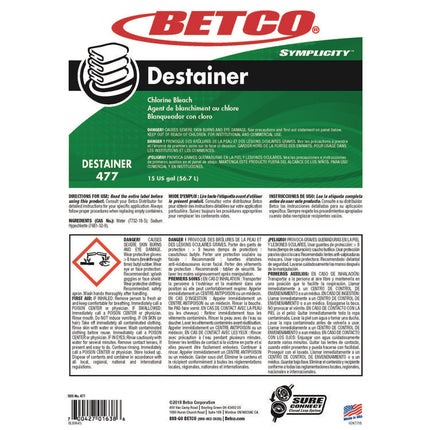 Symplicity Destainer, 15 gal Drum