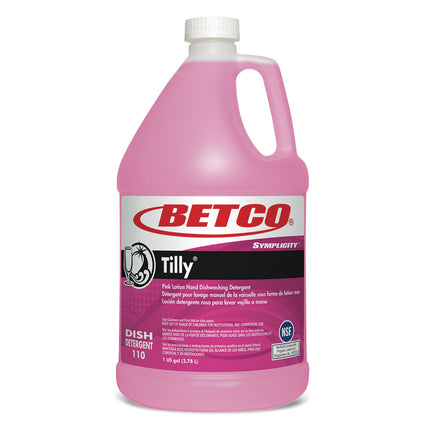 Symplicity Tilly Hand Dishwashing Detergent, Fresh Bouquet Scent, 1 gal Bottle, 4/Carton