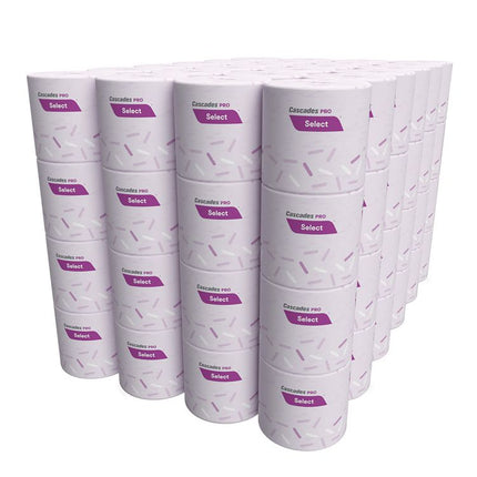Select Standard Bath Tissue, 1-Ply, White, 1,000 Sheets/Roll, 96 Rolls/Carton