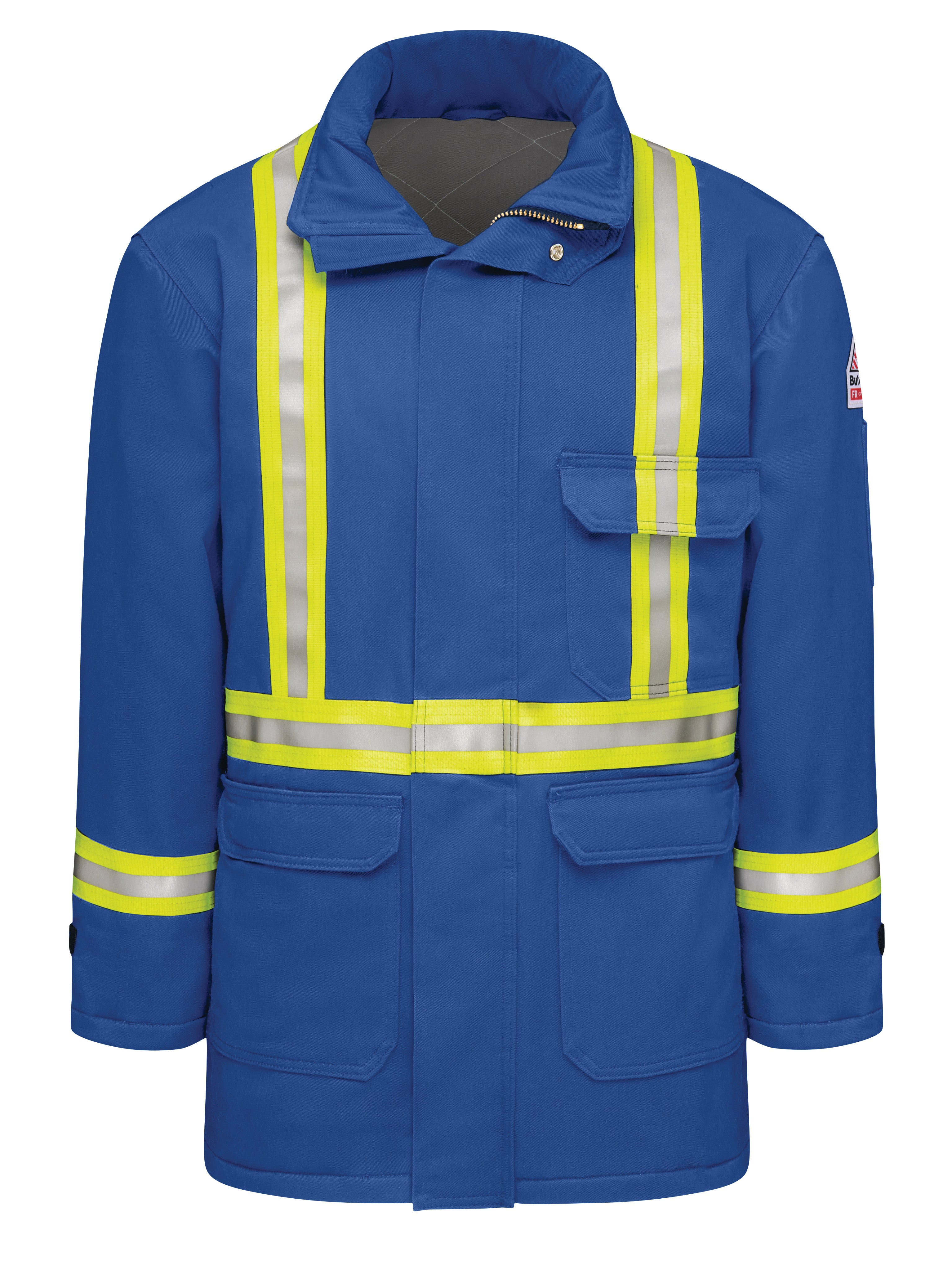 Bulwark® Men's Heavyweight Excel FR® ComforTouch® Insulated Deluxe Parka with Reflective Trim / JLPCRB