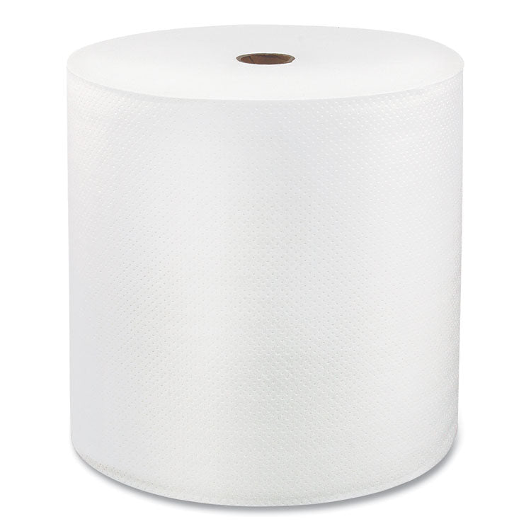 Hard Wound Roll Towel, TAD, 1-Ply, 7" x 700 ft, White, 6 Rolls/Carton