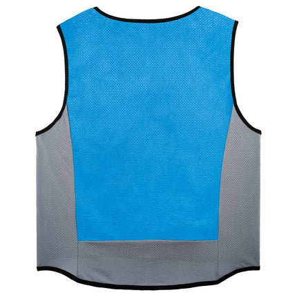 Chill-Its 6667 Wet Evaporative PVA Cooling Vest with Zipper, PVA, 5X-Large, Blue
