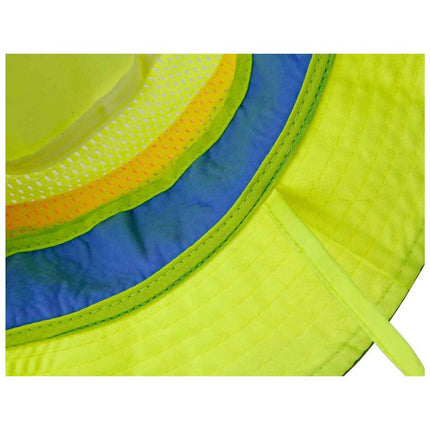 Chill-Its 8935CT Hi-Vis PVA Ranger Sun Hat, Polyester/PVA, 2X-Large/3X-Large, Lime