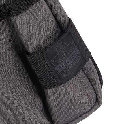 Arsenal 5568 Belt Loop Tool Pouch with Device Holster, 4 Compartments, 5 x 2 x 8.5, Polyester, Gray