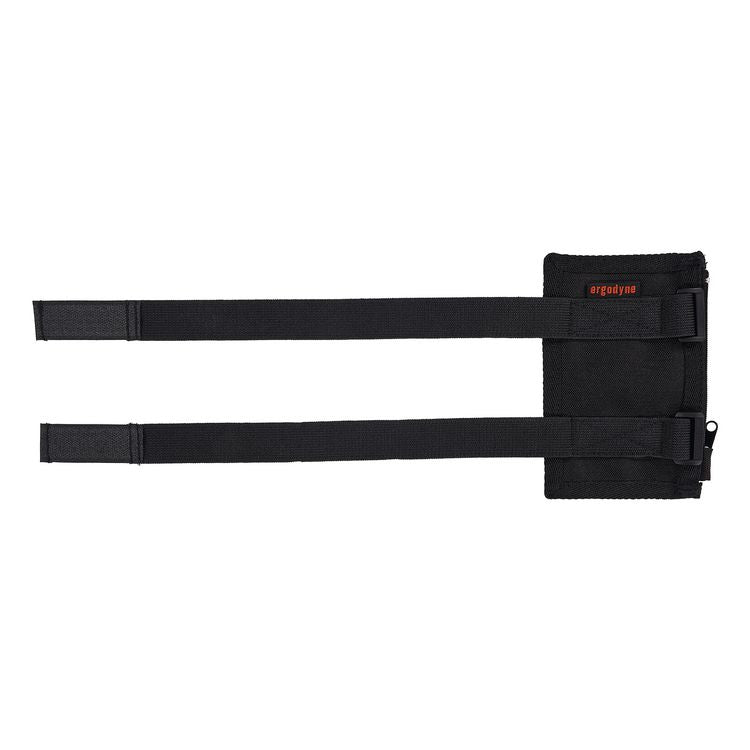 Squids 3387 Dual Band Arm ID/Badge Holder with Zipper, Vertical, Black, 3.75 x 5.75 for 2.75 x 4.75 Insert