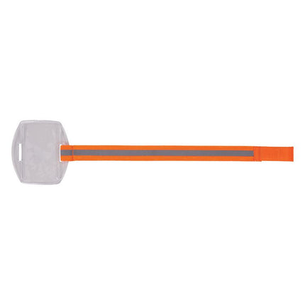 Squids 3386 Arm Band ID/Badge Holder, Vertical, Hi-Vis Orange, 3.75 x 4.25 Holder, 2.5 x 4 Insert, 10/Pack